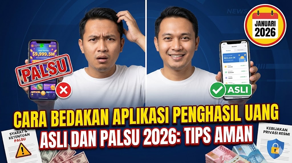 Cara Bedakan Aplikasi Penghasil Uang Asli dan Palsu 2026: Tips Aman Anti Tertipu