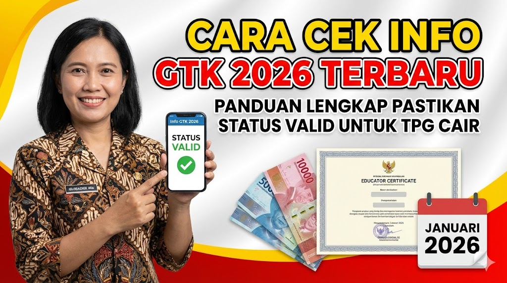 Cara Cek Info GTK 2026 Terbaru: Panduan Lengkap Pastikan Status Valid untuk TPG Cair