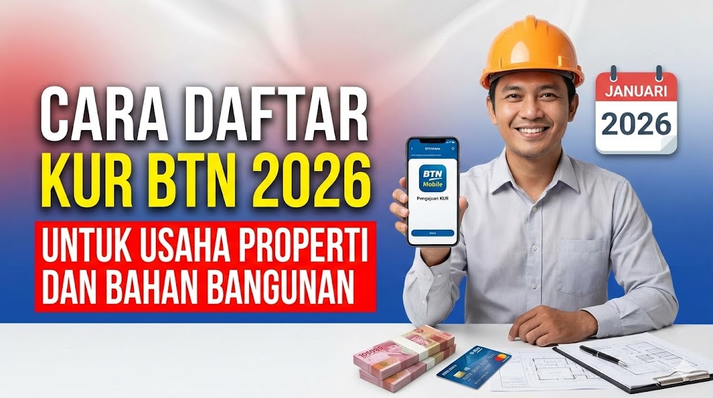 Cara Daftar KUR BTN 2026 untuk Usaha Properti dan Bahan Bangunan