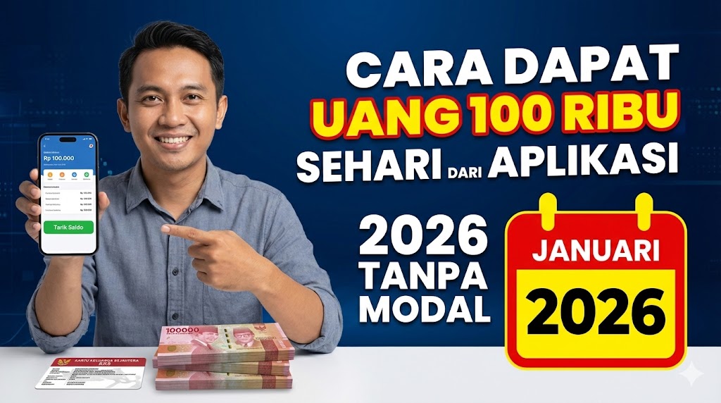Cara Dapat Uang 100 Ribu Sehari dari Aplikasi 2026 Tanpa Modal: Panduan Lengkap dan Realistis