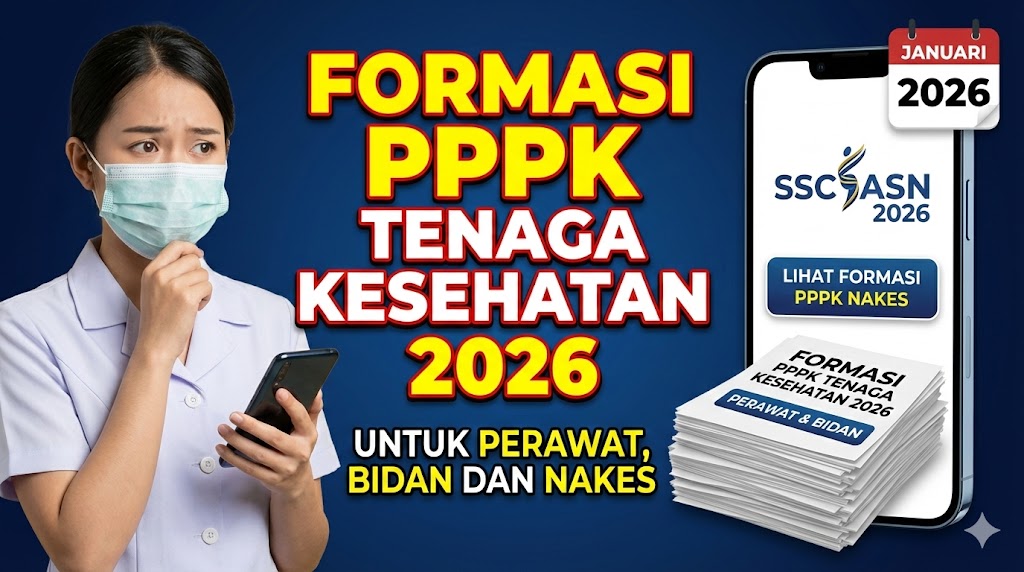 Formasi PPPK Tenaga Kesehatan 2026 untuk Perawat Bidan dan Nakes Lainnya