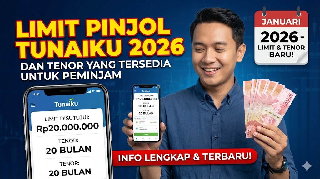 Limit Pinjol Tunaiku 2026 dan Tenor yang Tersedia untuk Peminjam