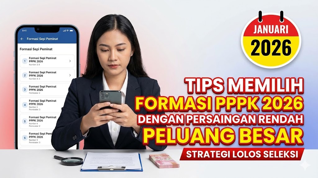 Tips Memilih Formasi PPPK 2026 dengan Persaingan Rendah Peluang Besar
