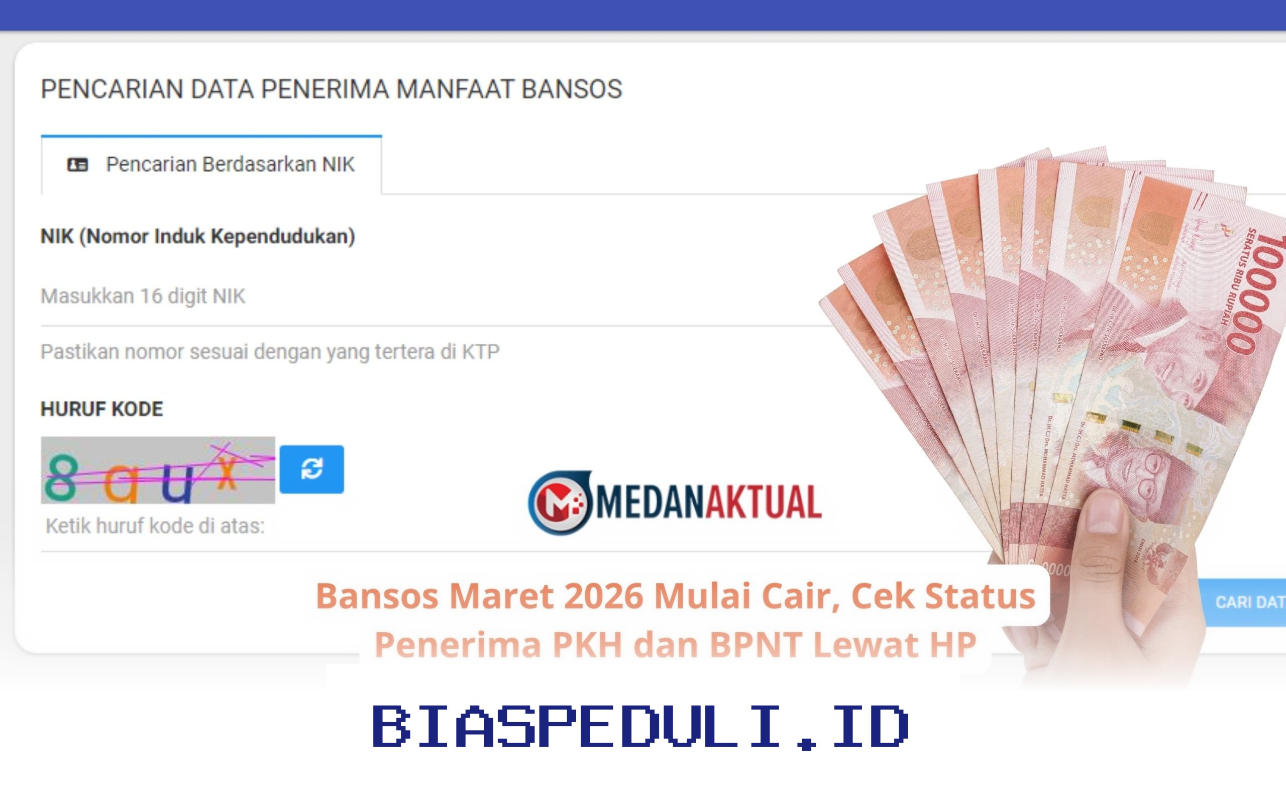 Bansos Maret 2026 Sudah Cair! Cek Status Penerima PKH dan BPNT di HP Anda Sekarang!