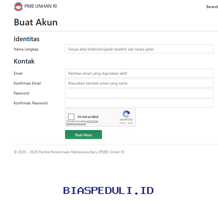 Beasiswa D3 Unhan 2026 Gratis Kuliah dan Asrama, Yuk Daftar Sekarang!