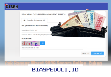 Cara Mudah Cek Bansos Maret 2026 Online Hanya dengan NIK KTP!