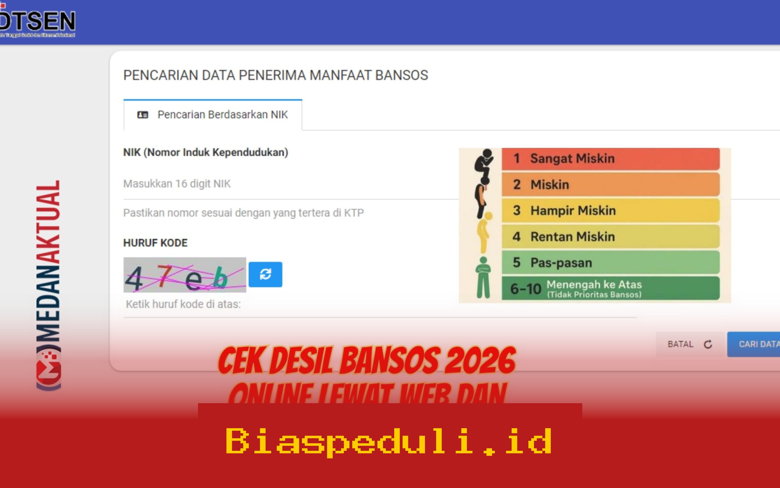 Cara Mudah Cek Desil Bansos 2026 Online via Web dan Aplikasi!