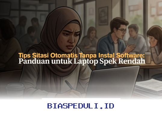 Cara Mudah Sitasi Otomatis Tanpa Software di Laptop Spesifikasi Rendah!