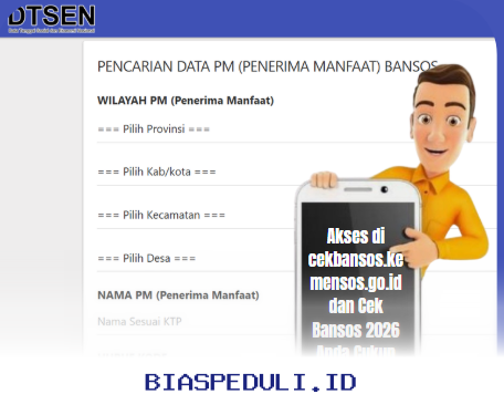 Cek Bansos 2026 Langsung via Website Resmi! Mudah, Cepat, dan Aman dengan NIK KTP Anda!