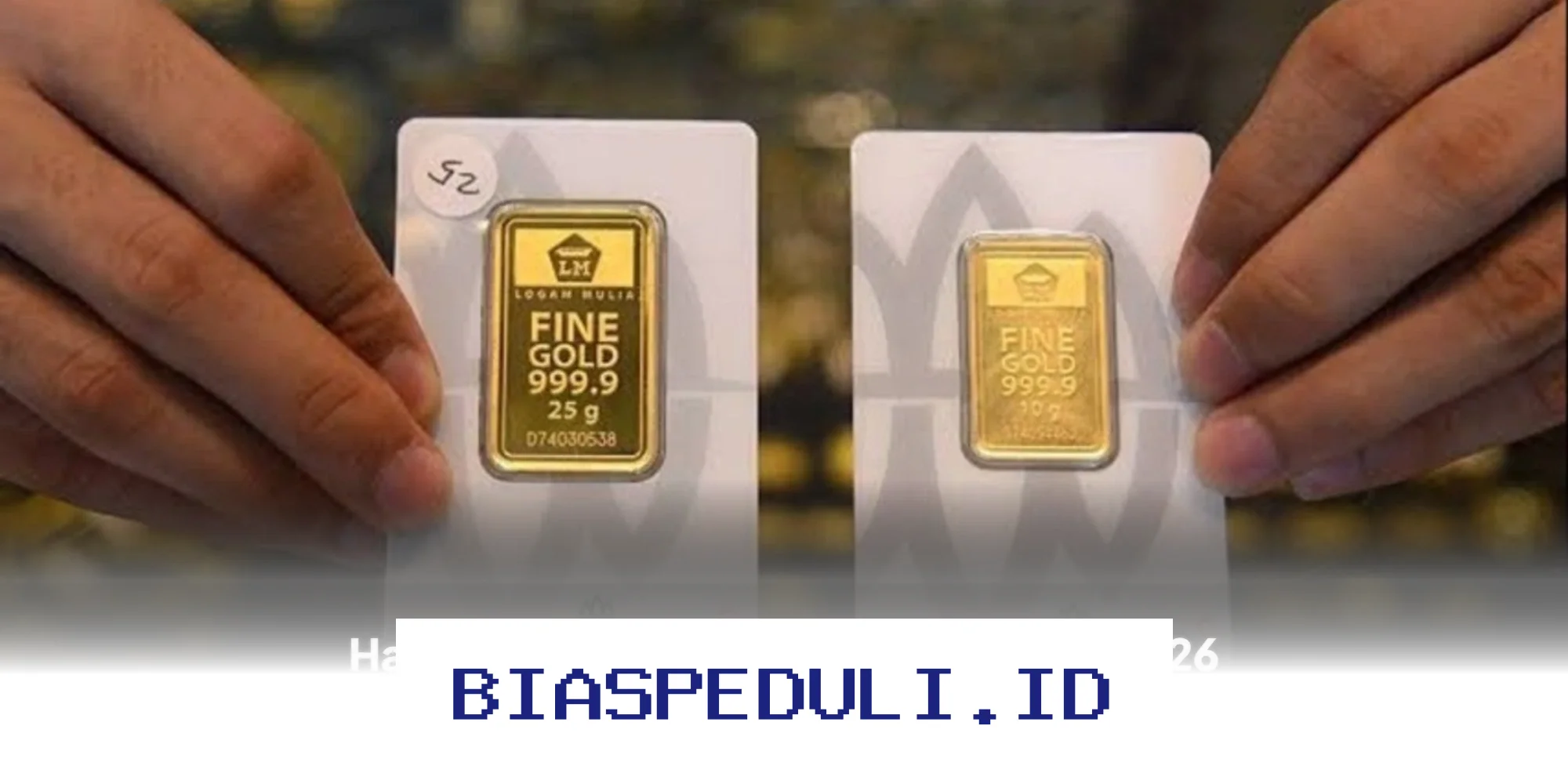 Emas Antam Anjlok 24 Maret 2026, UBS dan Galeri24 Juga Terjerembab!