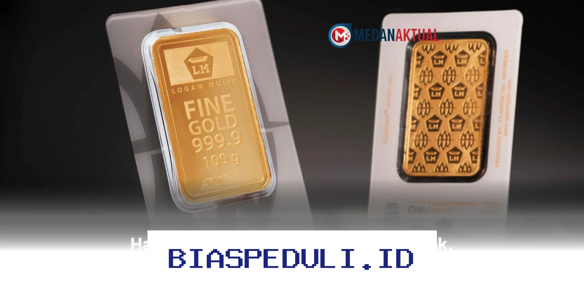 Harga Emas Anjlok Tajam Hari Ini, Antam UBS Galeri24 Serentak Turun!