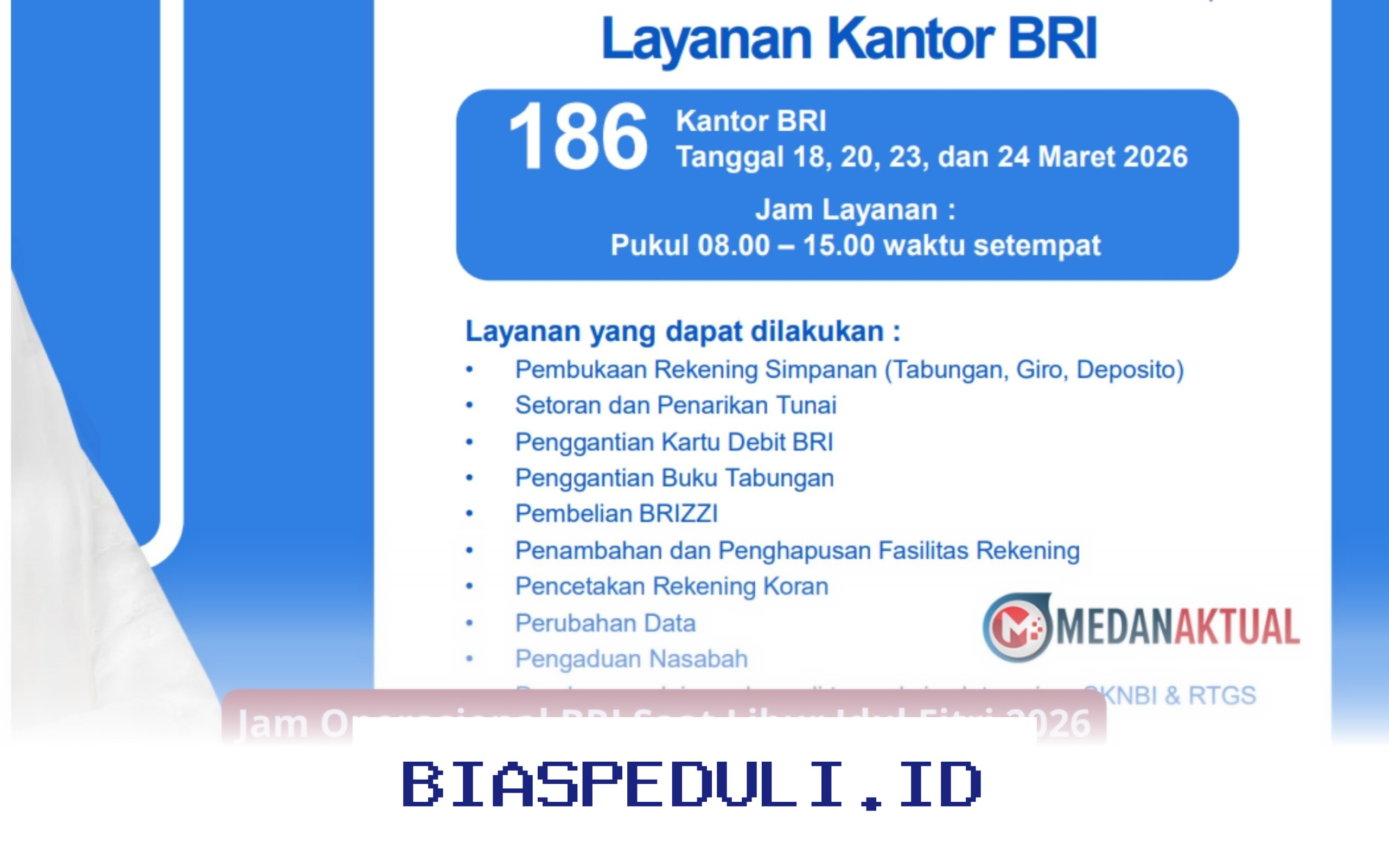 Jadwal Buka Tutup BRI saat Libur Lebaran 2026 yang Perlu Anda Ketahui!