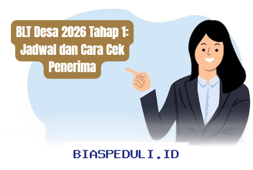 Jadwal dan Cara Mengecek Penerima BLT Desa 2026 Tahap 1 yang Wajib Diketahui!