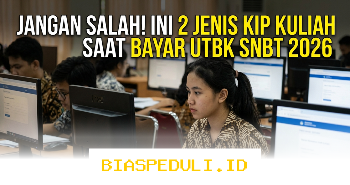 Kamu Wajib Tahu! Ini 2 Jenis KIP Kuliah yang Bisa Kamu Dapatkan Saat Bayar UTBK SNBT 2026