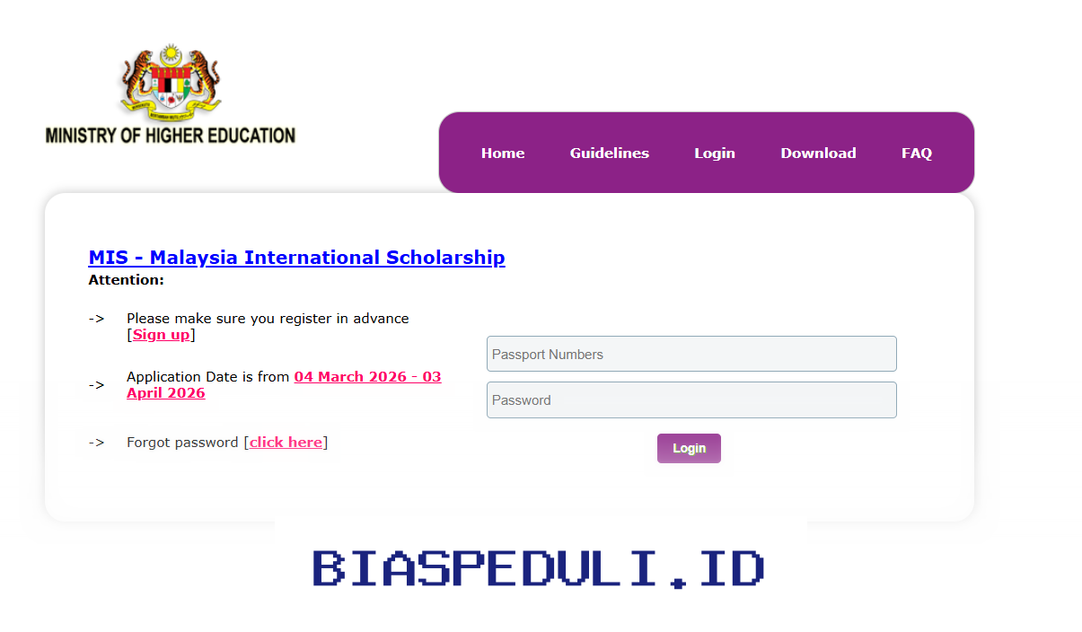 Kuliah S2 dan S3 di Malaysia dengan Beasiswa MIS 2026, Kesempatan Emas untuk Masa Depan Anda!