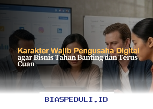 Mengapa Pengusaha Digital Harus Punya 7 Karakter Ini agar Bisnis Makin Kuat dan Menghasilkan Cuan Terus?