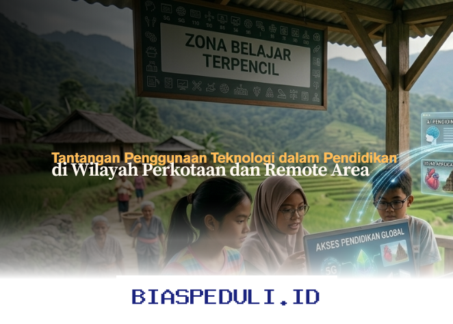 Mengapa Teknologi Pendidikan Masih Menjadi Tantangan di Wilayah Perkotaan dan Terpencil?