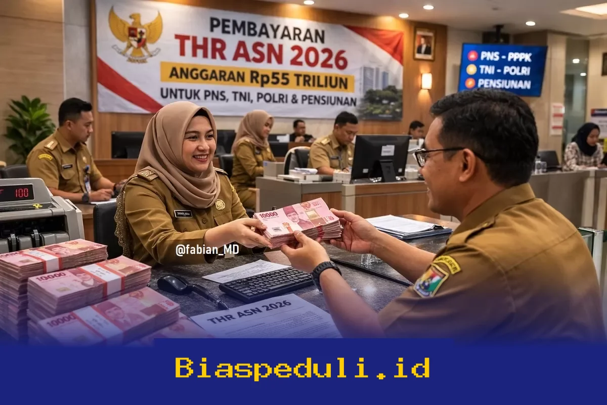 Rincian Lengkap THR PNS, CPNS, PPPK, TNI, Polri, dan Pensiunan 2026 yang Baru Saja Cair!