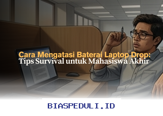 Tips Ampuh Mengatasi Baterai Laptop yang Cepat Habis untuk Mahasiswa Sibuk!
