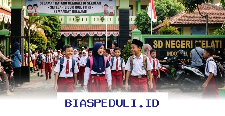 Waktunya Kembali Belajar! Jadwal Masuk Sekolah SD, SMP, dan SMA Setelah Libur Lebaran 2026 yang Perlu Diketahui Orang Tua