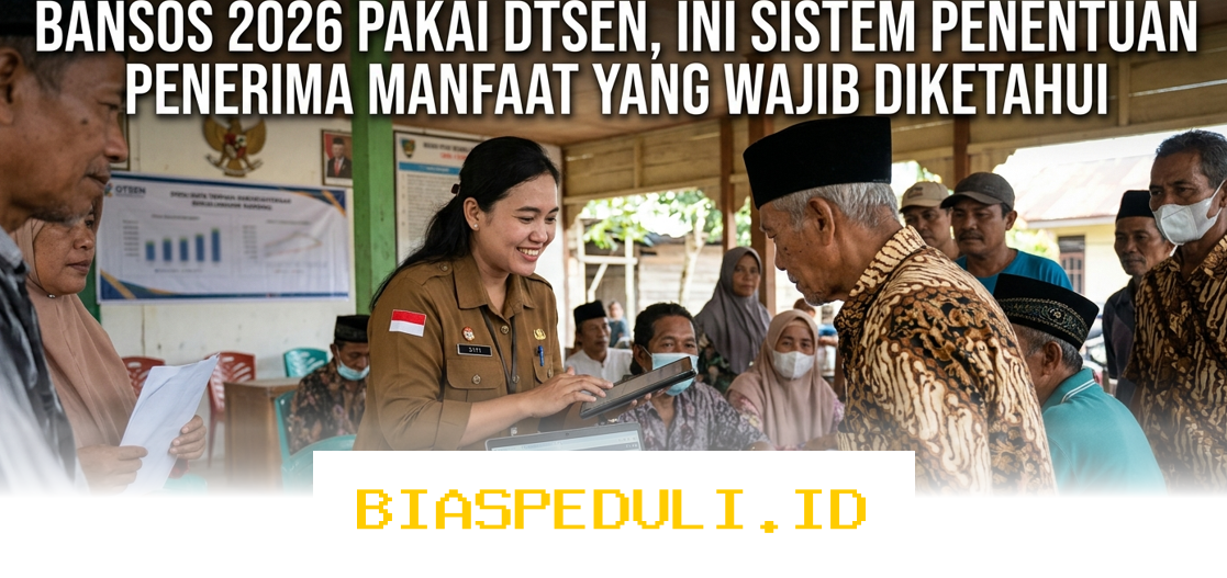 Bansos 2026 Berbasis DTSEN, Begini Cara Sistem Menentukan Penerima yang Harus Anda Ketahui!