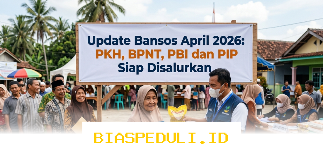 Bansos April 2026 Resmi Cair! PKH, BPNT, PBI, dan PIP Siap Didistribusikan ke Masyarakat