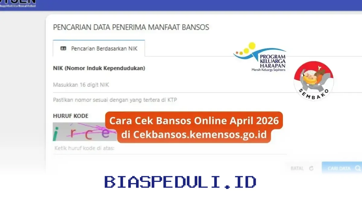 Bansos Lansia Rp600 Ribu April 2026: Cara Mudah Cek Status Penyaluran PKH dan BPNT!