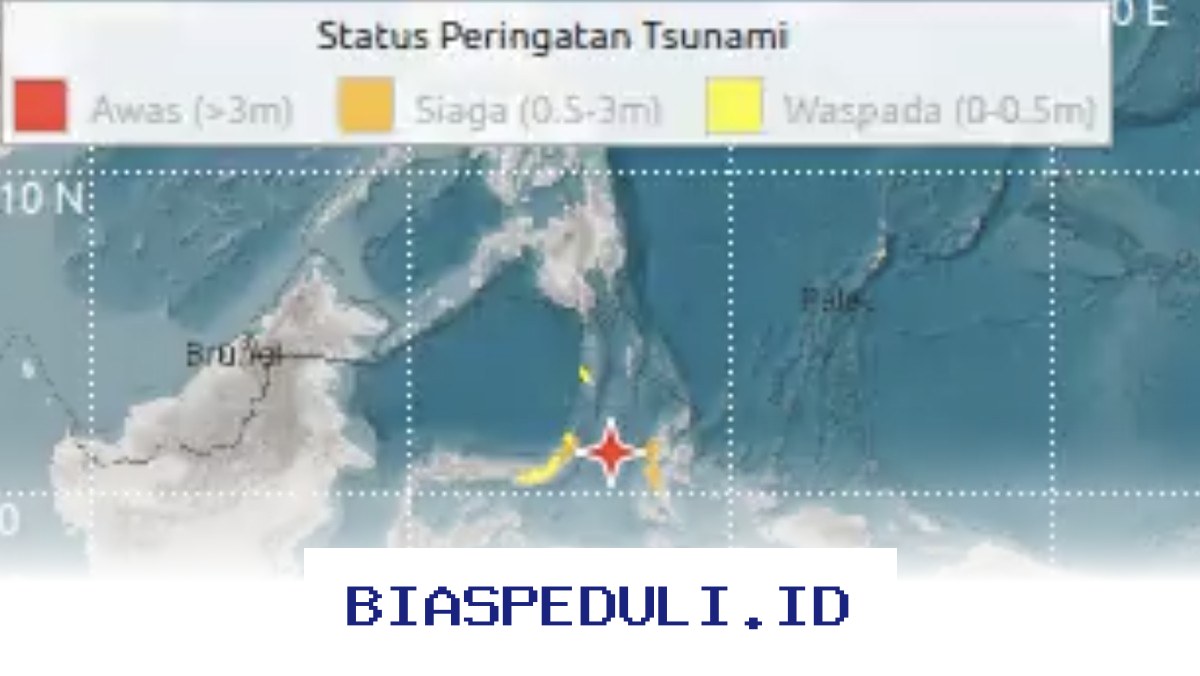 Guncangan Dahsyat Magnitudo 7,6 Menggegerkan Sulawesi Utara Dini Hari, Waspada Gelombang Pasing di Lima Wilayah Pesisir!