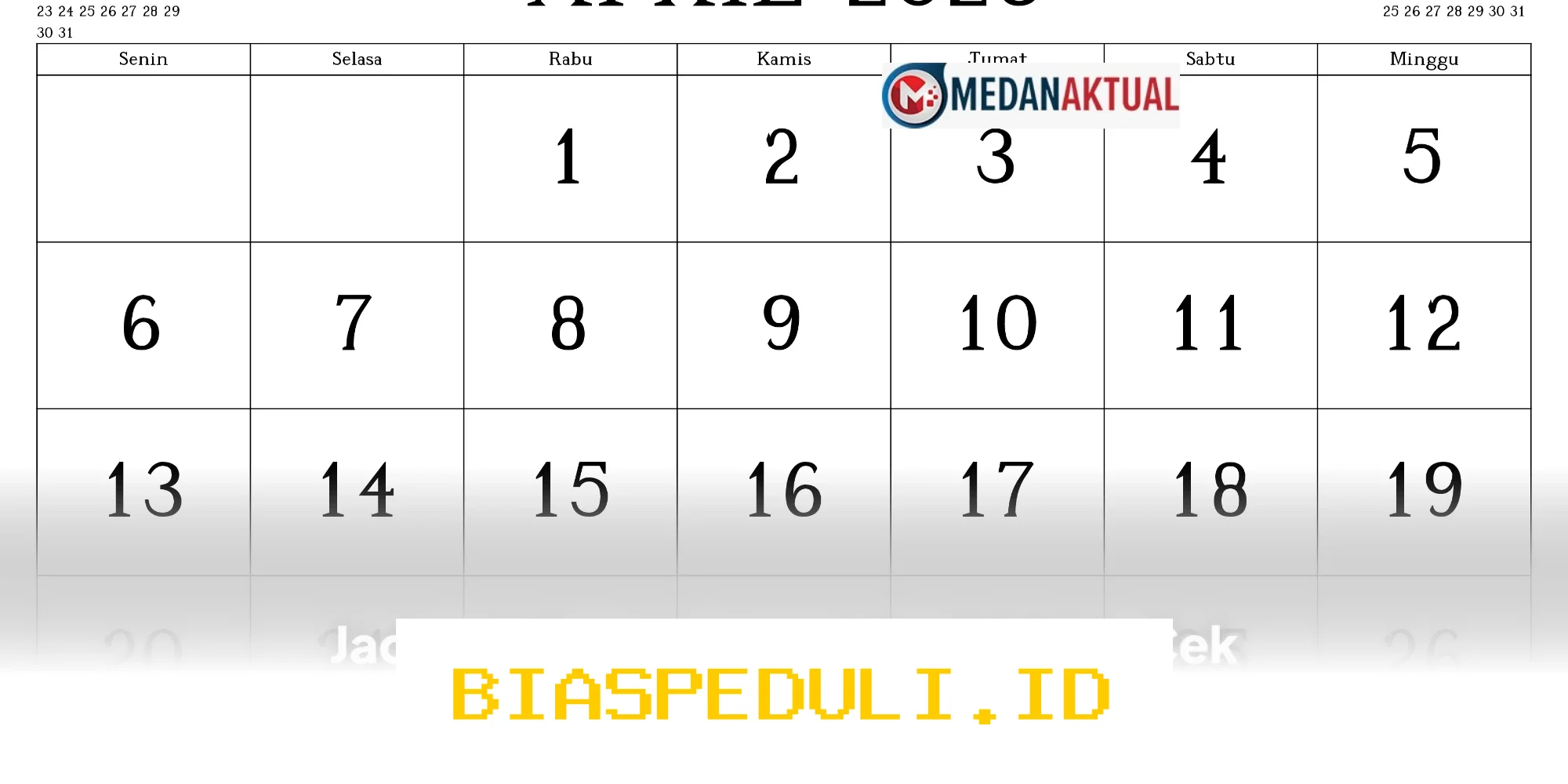 Jadwal Libur Nasional April 2026, Yuk Cek Long Weekend dan Cuti Bersama yang Bisa Kamu Manfaatkan!