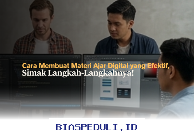 Materi Ajar Digital Efektif? Ikuti Langkah-Langkah Praktis Ini!