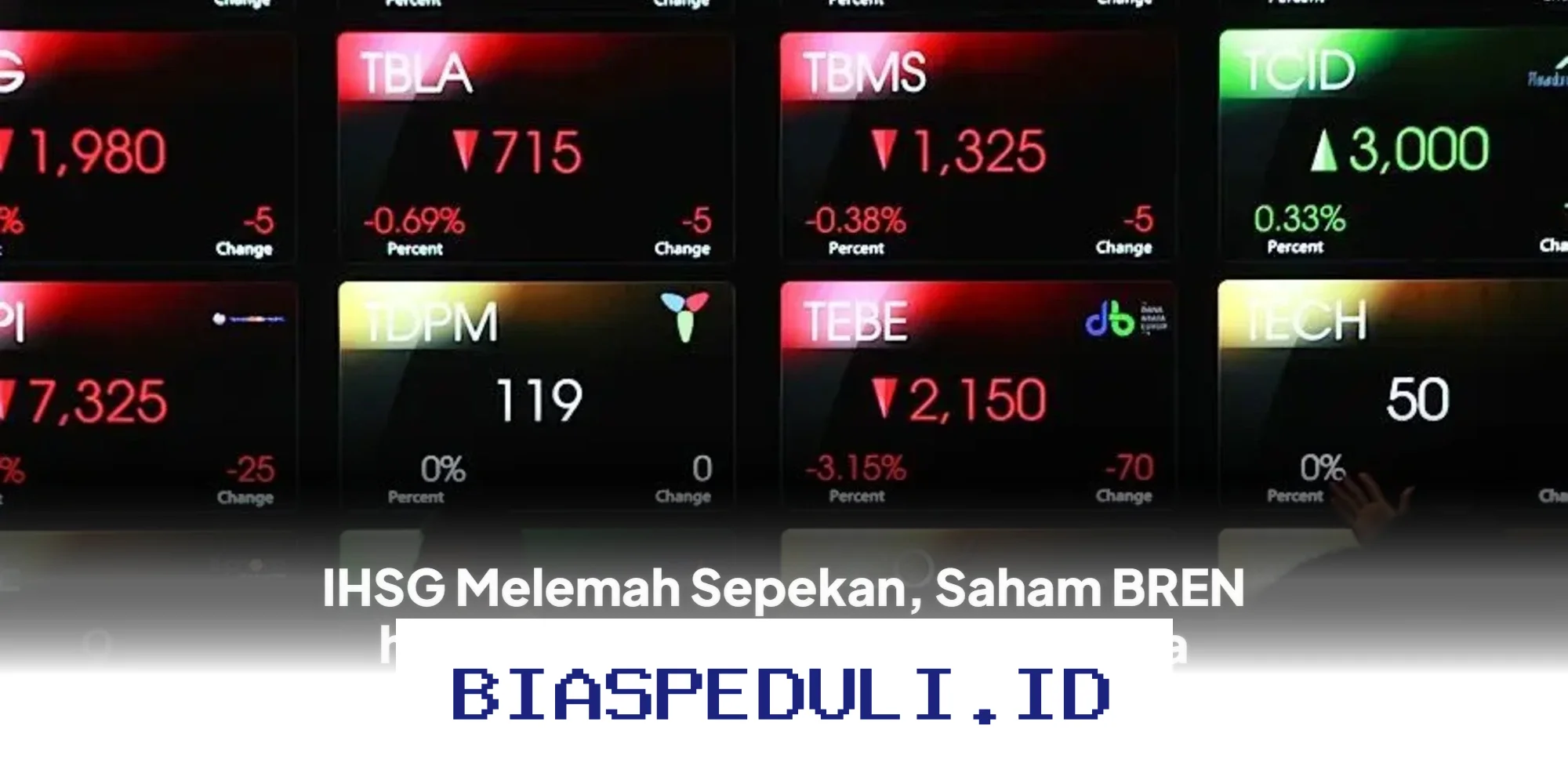 Saham BREN dan BYAN Jadi Biang Keruh IHSG yang Melemah Sepekan Terakhir!